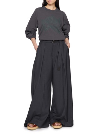 Figure View - Click To Enlarge - SACAI - Geoff Graphic Printed Cotton Sweater