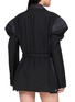 Back View - Click To Enlarge - SACAI - Layered Belted Drape Sleeve Dress