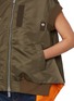  - SACAI - Flared Asymmetrical Hem Bomber Vest