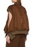 Back View - Click To Enlarge - SACAI - Flared Asymmetrical Hem Bomber Vest