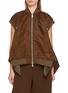 SACAI Flared Asymmetrical Hem Bomber Vest