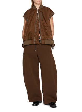 Figure View - Click To Enlarge - SACAI - Flared Asymmetrical Hem Bomber Vest