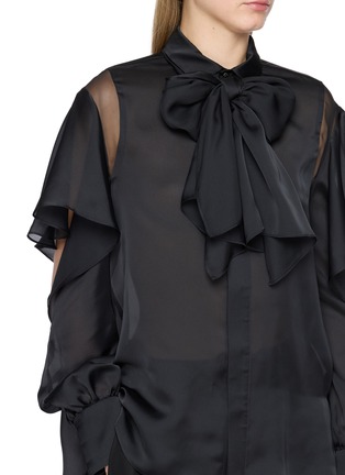  - SACAI - Pussy Bow Chiffon Blouse