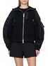 SACAI Raglan Sleeve Zip Up Hoodie