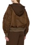 Back View - Click To Enlarge - SACAI - Raglan Sleeve Zip Up Hoodie