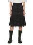 Main View - Click To Enlarge - SACAI - Horizontal Stripe Midi Skirt