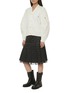 Figure View - Click To Enlarge - SACAI - Raglan Sleeve V-Neck Jacket