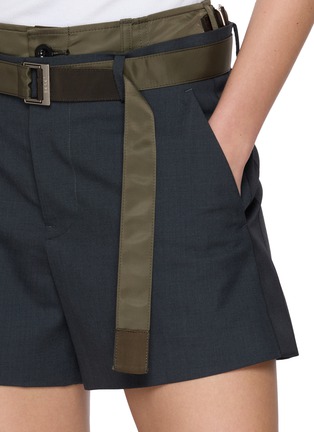  - SACAI - Belted Hybrid Shorts