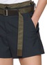 - SACAI - Belted Hybrid Shorts