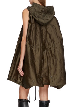 Back View - Click To Enlarge - SACAI - Hooded Quilted Satin Tent Vest