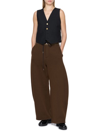 Figure View - Click To Enlarge - SACAI - Drawstring Waist Waistcoat