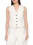SACAI Contrast Button Up Vest