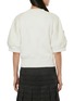 Back View - Click To Enlarge - SACAI - Puff Sleeve Zippered Sleeve Pocket Top