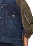  - SACAI - Hybrid Puff Sleeve Dark Wash Denim Jacket
