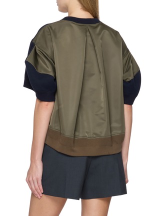 Back View - Click To Enlarge - SACAI - Hybrid Popper Detail Sweater