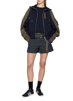 Figure View - Click To Enlarge - SACAI - Hybrid Popper Detail Sweater