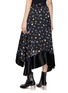 Back View - Click To Enlarge - SACAI - Asymmetric Hem Ditsy Floral Maxi Skirt