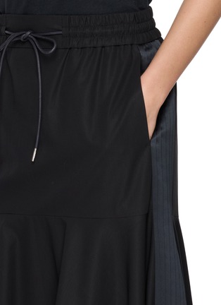  - SACAI - Drawstring Waist Asymmetrical Cotton Maxi Skirt