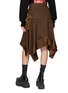 Back View - Click To Enlarge - SACAI - Asymmetrical Hem Side Pocket Wool Blend Suit Skirt