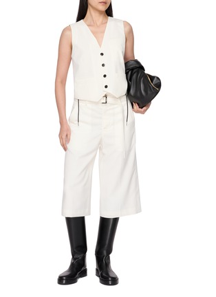 Figure View - Click To Enlarge - SACAI - Belted Culottes