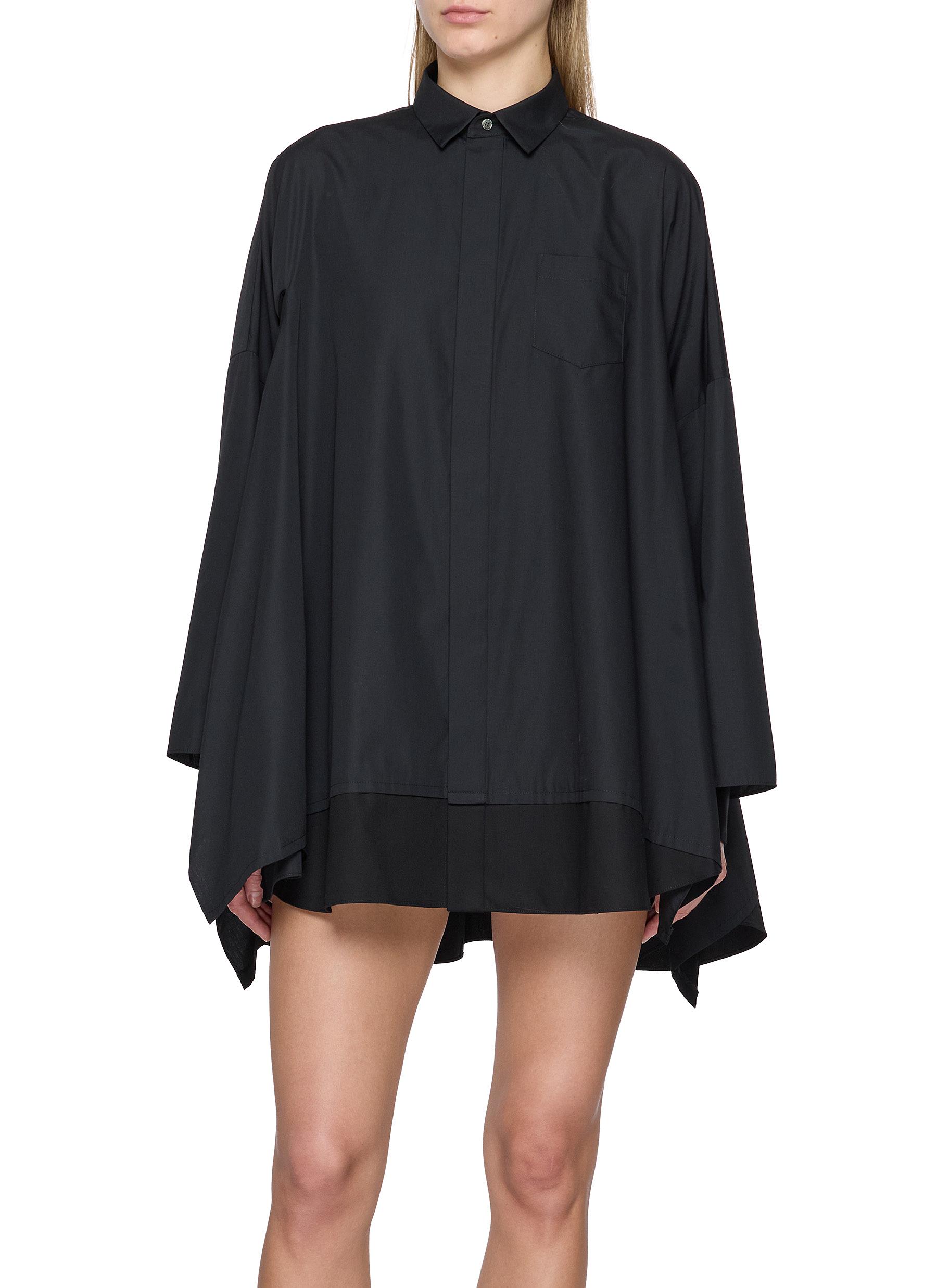 Sacai 23aw Mixed Media Long Sleeve Dress Sacai 23aw Mixed Media