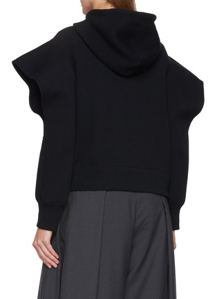 Back View - Click To Enlarge - SACAI - Cowl Sleeve Hoodie