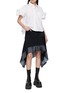 Figure View - Click To Enlarge - SACAI - Dramatic Sleeve Cotton Blend Poplin Shirt