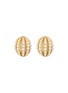 LANE CRAWFORD VINTAGE ACCESSORIES 1980's Gold Toned Faux Pearl Clip On Earrings