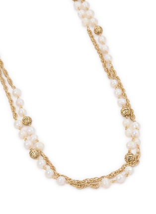 Detail View - Click To Enlarge - LANE CRAWFORD VINTAGE ACCESSORIES - Unsigned Faux Pearls Necklace