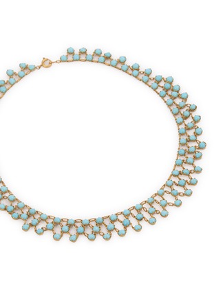 Detail View - Click To Enlarge - LANE CRAWFORD VINTAGE ACCESSORIES - Unsigned Enamel Turquoise Necklace