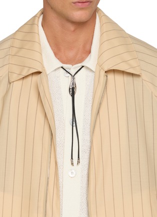 Figure View - Click To Enlarge - LEMAIRE - Snake Leather Bolo Tie