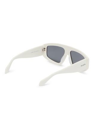 Figure View - Click To Enlarge - ALAÏA - Recycled Acetate Geometric Sunglasses