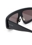 Detail View - Click To Enlarge - ALAÏA - Leather Acetate Geometric Sunglasses
