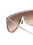 Detail View - Click To Enlarge - ALAÏA - Mask Metal Sunglasses