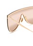 Detail View - Click To Enlarge - ALAÏA - Mask Metal Sunglasses