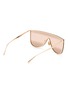 Figure View - Click To Enlarge - ALAÏA - Mask Metal Sunglasses