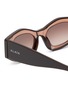Detail View - Click To Enlarge - ALAÏA - Recycled Acetate Geometric Sunglasses