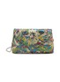 Main View - Click To Enlarge - DRIES VAN NOTEN - Embellished Floral Jacquard Chain Strap Clutch