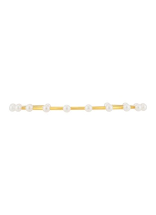 Detail View - Click To Enlarge - BIJOU DE M - 18K Gold Plated Sterling Silver Freshwater Pearl Choker — Size R