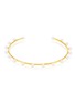 BIJOU DE M 18K Gold Plated Sterling Silver Freshwater Pearl Choker — Size R