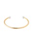 BIJOU DE M 2 Pearl 18K Gold Plated Sterling Silver Freshwater Pearl Bangle — Size L
