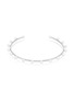 BIJOU DE M 18K White Gold Plated Sterling Silver Freshwater Pearl Choker — Size L