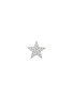 BIJOU DE M Star 18K White Gold Diamond Single Stud Earring