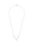 Detail View - Click To Enlarge - BIJOU DE M - V 18K White Gold Diamond Necklace