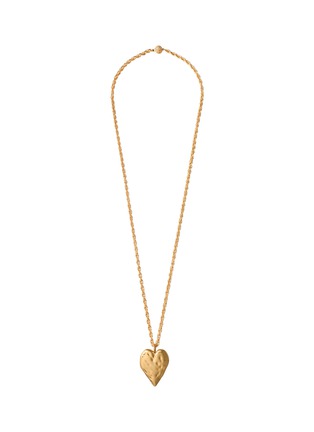 Detail View - Click To Enlarge - BIJOU DE M - Play-Doh Heart 18K Gold Plated Brass Necklace