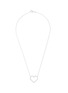 Detail View - Click To Enlarge - BIJOU DE M - Open Heart 18K White Gold Diamond Necklace