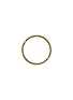 BIJOU DE M Circle 18K Gold Black Diamond Single Hoop Earring