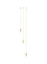 BIJOU DE M Spike Chain 18K Gold Silver Diamond Single Drop Earring