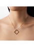 Detail View - Click To Enlarge - BIJOU DE M - Square 18K Gold Black Diamond Necklace