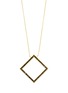 BIJOU DE M Square 18K Gold Black Diamond Necklace